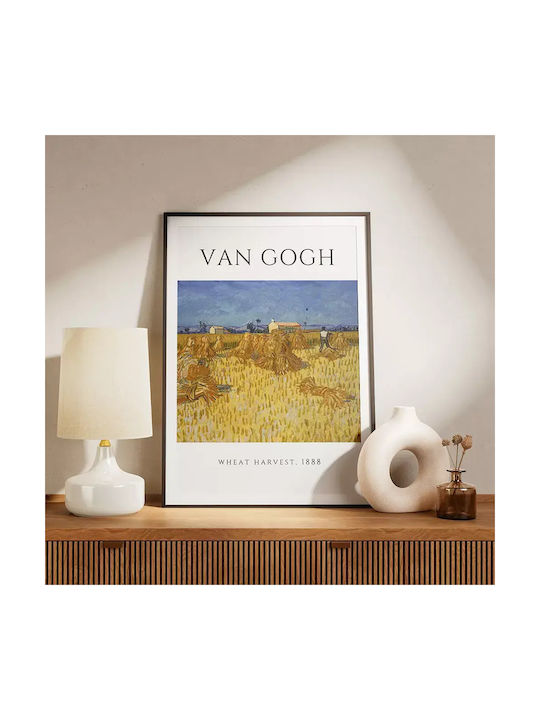Poster Van Gogh Wheat Harvest Art097 40cm X 50cm-56043pd156707
