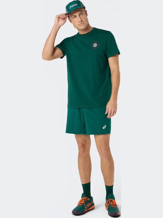 ASICS 2041A408-300 Herren Tenniskleidung Grüne Bluse