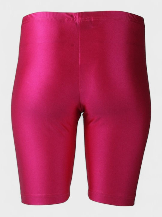 Women's Shiny Fuchsia Bike Leggings NC1983-FOUX