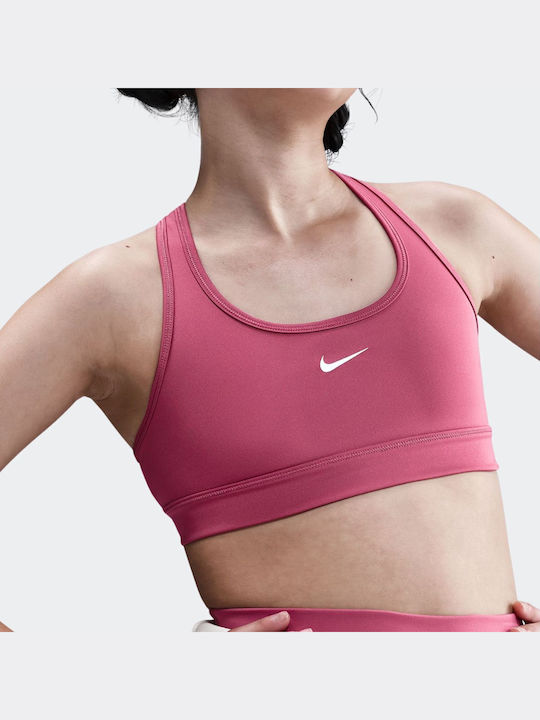 Nike Swoosh Παιδικό Μπουστάκι Dri-Fit Sweet Beet / White