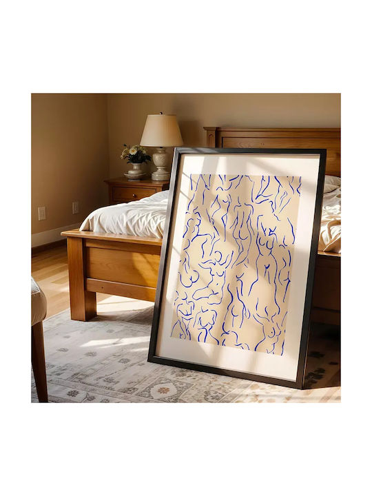 Poster Matisse Blue Lined Bodies Art023 40cm X 50cm-55987pd156876