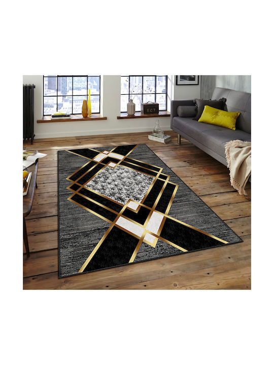 Conceptum Hypnose Rug Rectangular Black-gold
