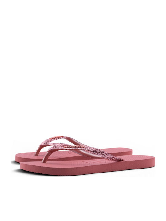 Slim Glitter Ii Flip Flops in Rose Gold Colour