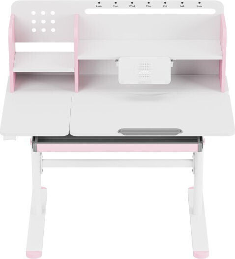 Kinder Schreibtisch aus Melamin Rosa 100x60x92-112cm