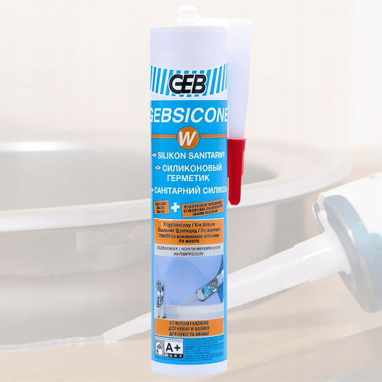 Geb Ακρυλική Σιλικόνη Αντιμουχλική Λευκή 310ml