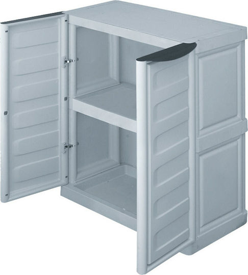 Double-Leaf Cabinet Made of Polypropylene with 1 Shelf 70x39x85 cm