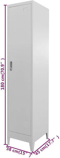 Dulap Metalic 38x45x180cm