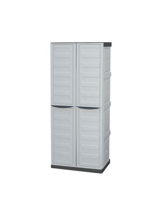 Dulap cu două uși Plastic cu 3 Rafturi 70x39x165cm