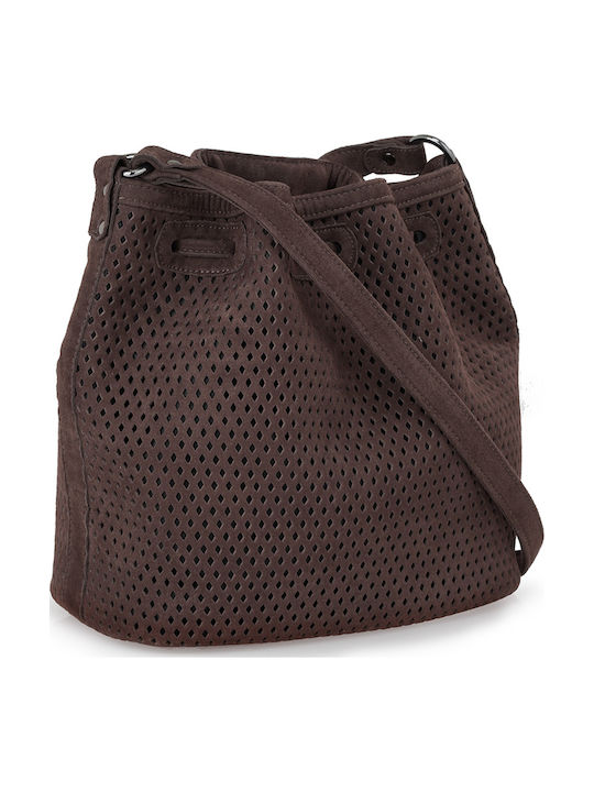 Pouch Soft Leder Damen Beutel Braun