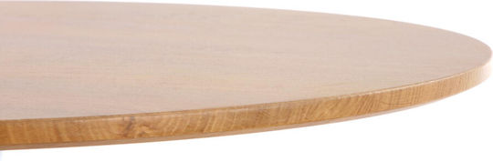 Sting Round Kitchen Wooden Table Golden Oak White 80x80x73cm