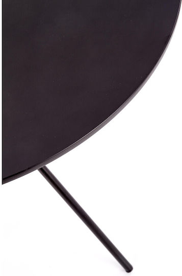 Fondi Kitchen Table Wooden Black 80x80x75cm