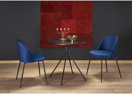 Masa Pentru Sala De Mese Fondi Neagră 80x80x75cm Masa Pentru Sala De Mese Fondi Neagră 80x80x75cm