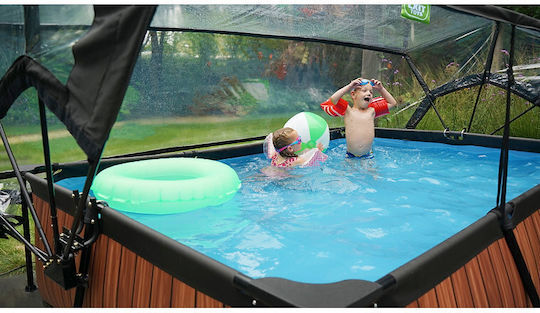 Exit Toys Pool Awning with Length 200cm Black