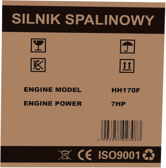 Kraft & Dele Motor pe benzină 210cc 7 CP 3600 rpm cu demaror (rezervor 3.6 lt)