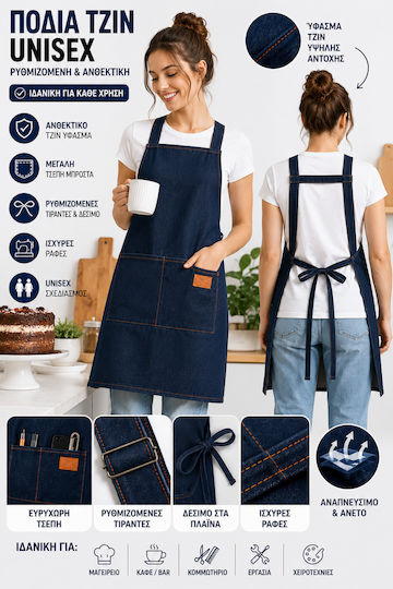Catering-Schürze Kellner Schürze Blaue