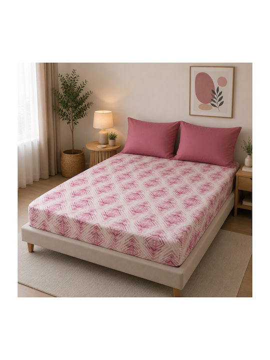 Flamingo Σεντόνι Μονό με Λάστιχο 100x200+32εκ. Lilac