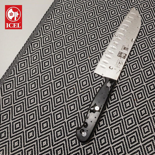 Icel Technik Μαχαίρι Santoku από Ανοξείδωτο Ατσάλι 18cm