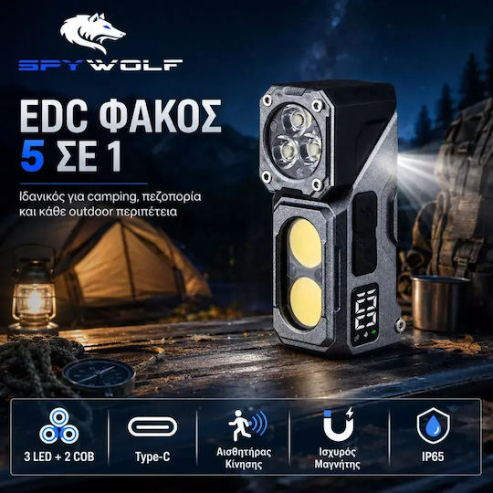 Spywolf Lanternă de Cap Reîncărcabilă LED IP65