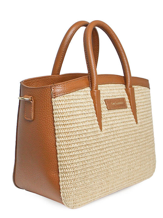 Straw Women's Handbag Tabac Brown