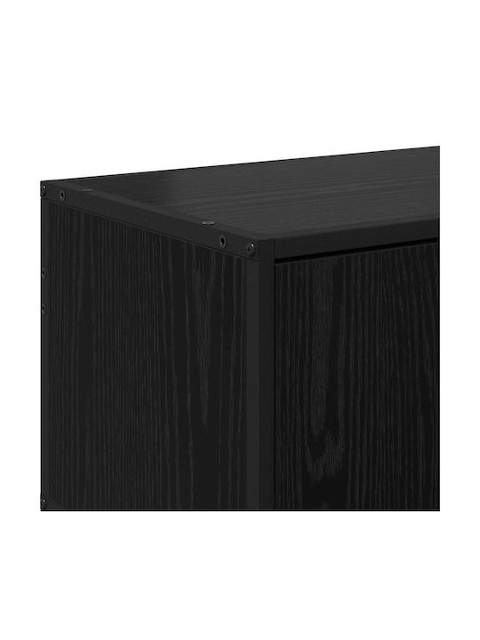 TV Stand Black Oak W80xD34.5xH40cm