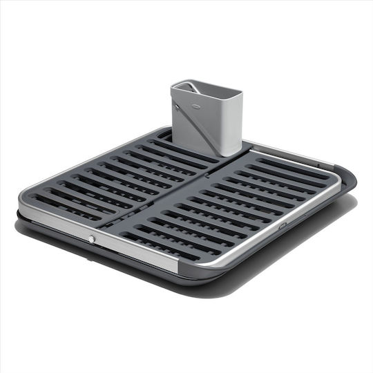 OXO Στραγγιστήρι Νεροχύτη Inox Γκρι 41.7x37.1x5.1cm