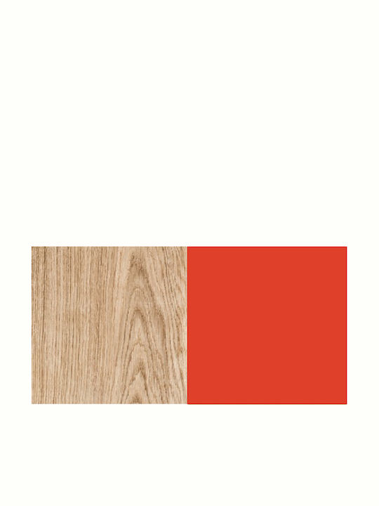 Puzzle Pat pentru Copii Clasic Semi Dublu Roșu pentru Saltea 110x190cm