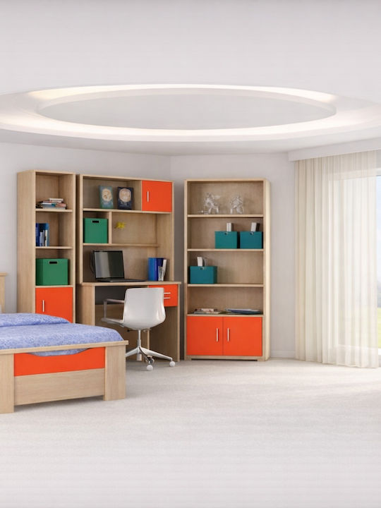 Smile Kids Bed Semi Double Red for Mattress 110x190cm