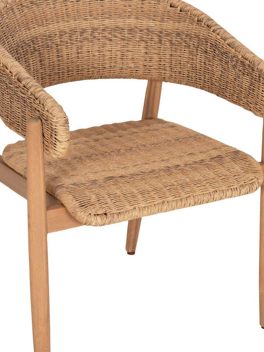 Set de sufragerie pentru exterior 7 piese din acacia