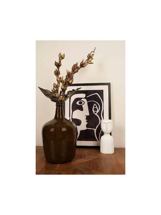 Liberta Decorative Glass Brown Vase 21x21xH37cm