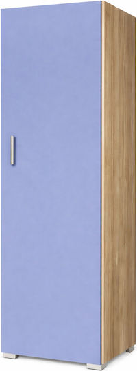 G1 One Door Wardrobe Oak-Light Blue 48x50x180cm