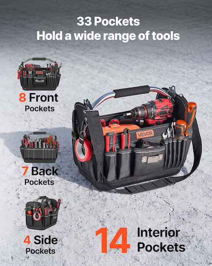 Vevor Over the Shoulder Open Top Waterproof Bag