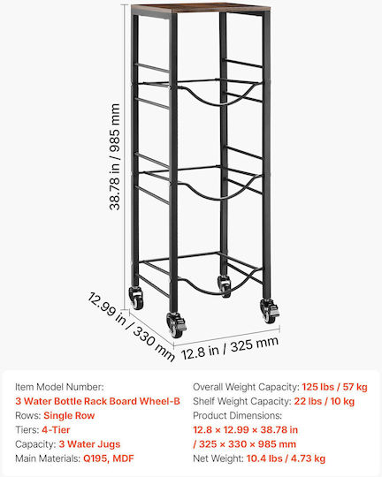 Vevor Suport Metalic Pentru Containere 11lt
