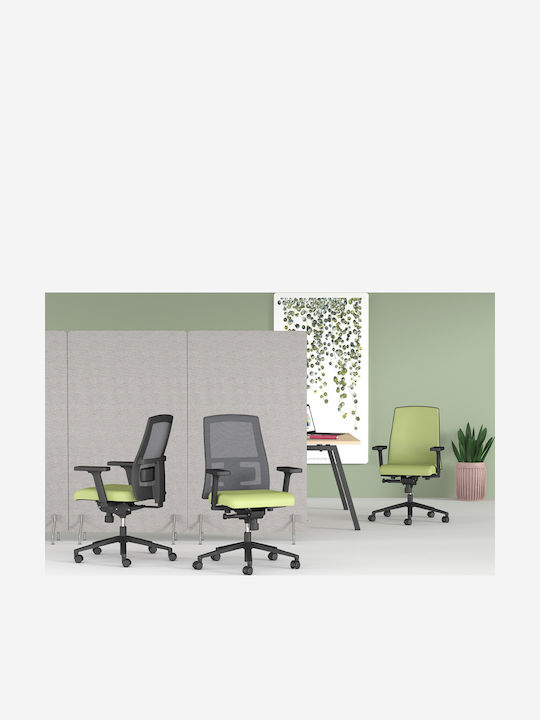 Office Chair with Adjustable Arms Black