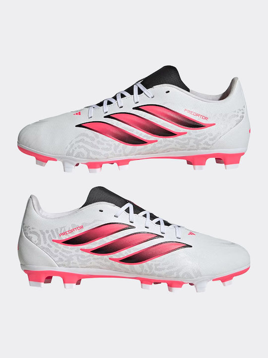 adidas Predator Club FG/MG Football Shoes with Cleats White