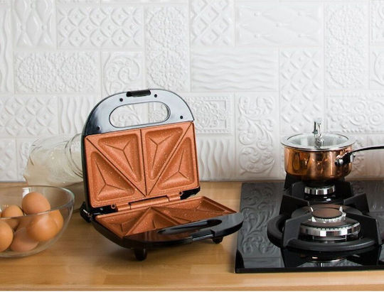 Eldom Sandwichmaker für for 2 Sandwiches Sandwiches 750W Schwarz