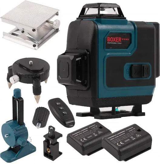 Boxer BX3314 Self-Leveling Line Laser Level with Green Beam Working Range 25m