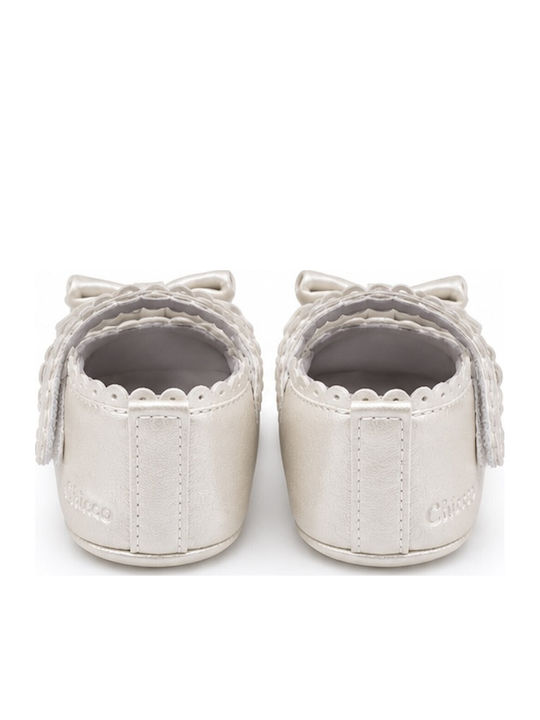 Kinder Pumps & Ballerinas mit Bügel- und Schleifenverschluss Ecru