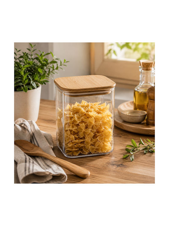 Ankor Jar for Coffee / Sugar with Lid Glass Transparent 900ml