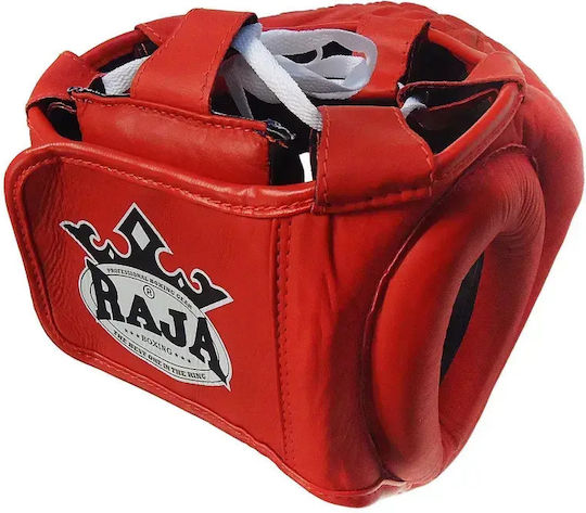 Raja 451301 XL Boxhelme Erwachsenen Offenes Gesicht Leder Rote