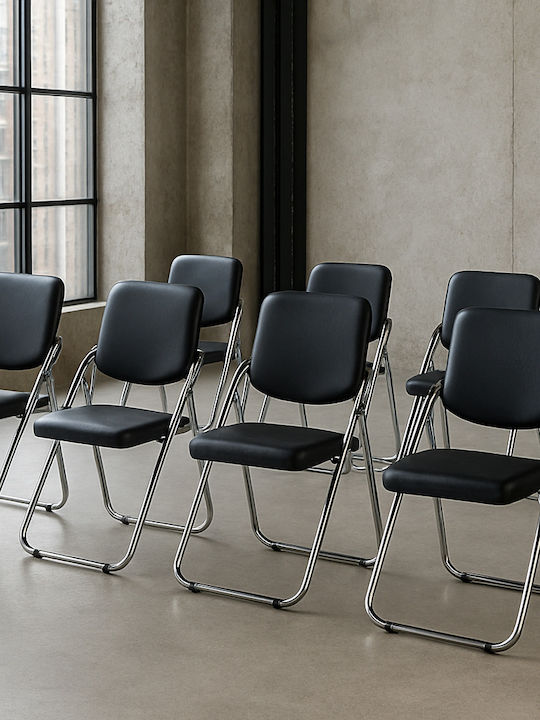 Visitor Chair in Black Colour 42x42x85cm