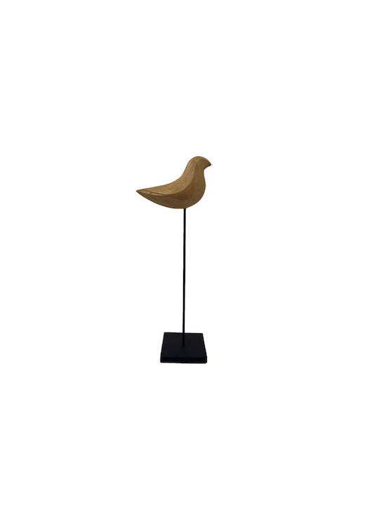 Inthebox Bird L Decorative Bird 12.5x7.5x34cm Polyresin Natural Black Metal 034261