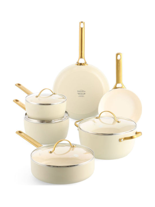 Green Pan Cookware Set with Ceramic Coating 3pcs