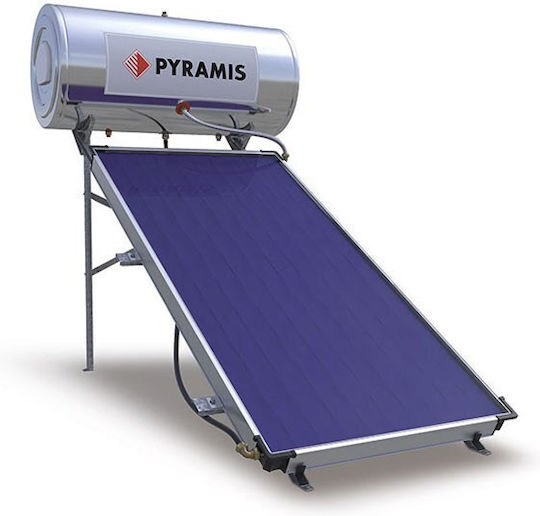 Pyramis 026001405 Încălzitor solar de apă 200 litri Sticlă Energie Triplă cu colector de 4 metri pătrați