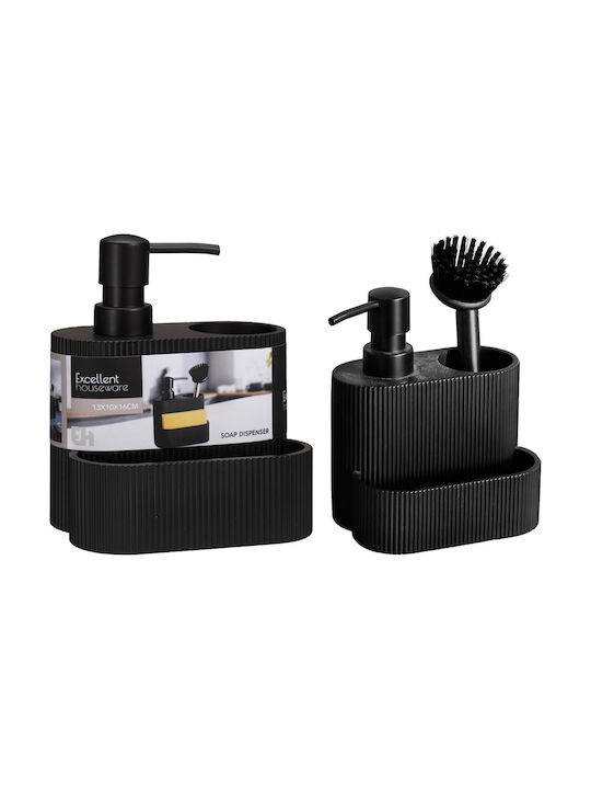 Koopman Bathroom Accessory Set Plastic Black