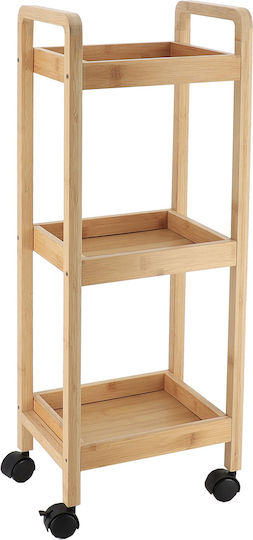 MRShome Дървен Кухненски Стелаж С 3 Позиции Бежов DS-1130000