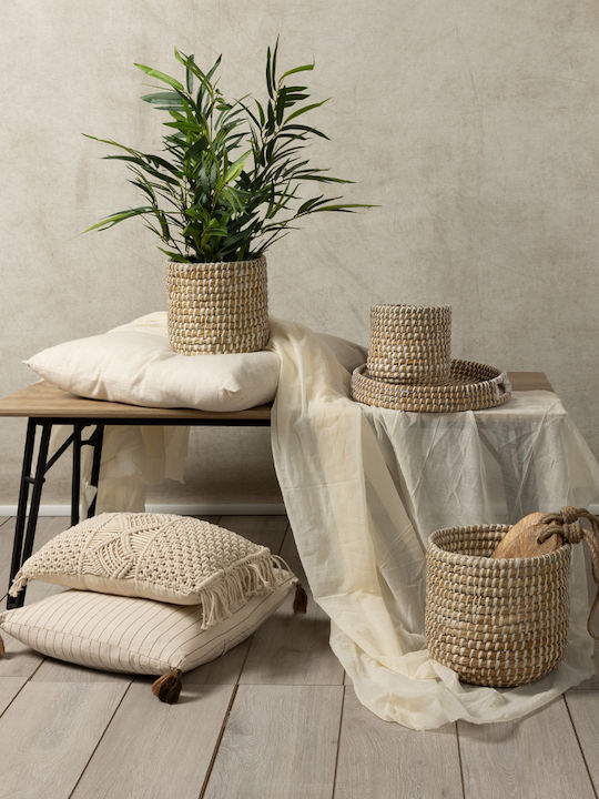 InTheBox Decorative Wicker Tray Round 43x43x10cm 3 Pieces