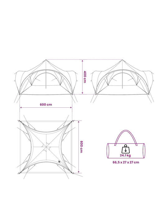 vidaXL Children's Vehicle Tent Green