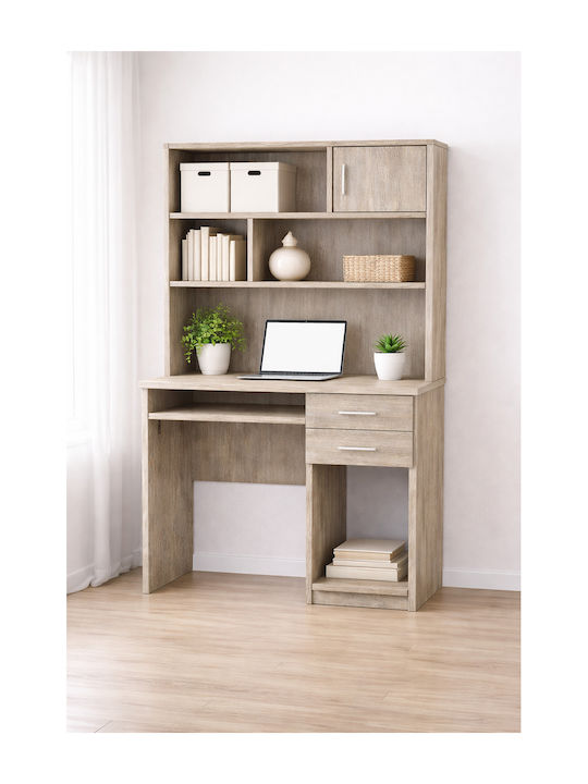 No 8 Kinderschreibtisch aus Melamin Oak 100x55x80cm