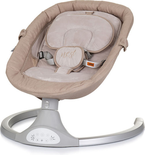 Chipolino Electric Relax Bebeluș Balansoar 2 în 1 Macadamia pentru Copil până la 9kg