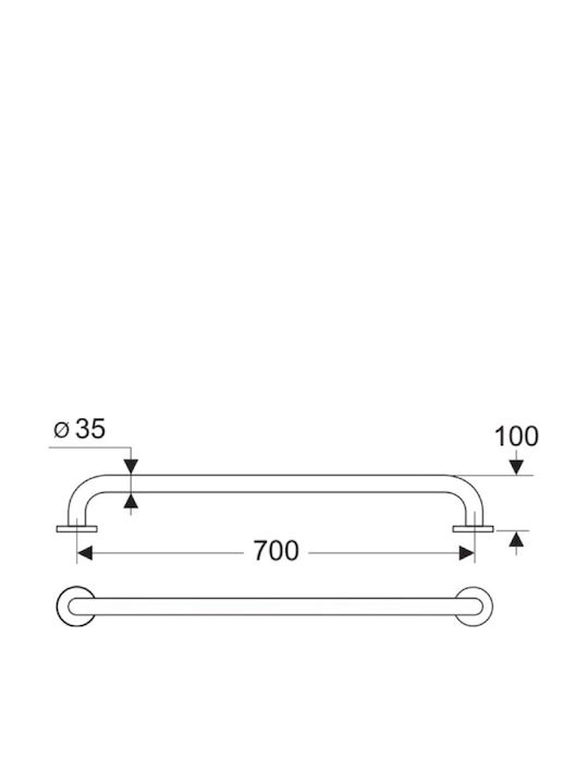 Ideal Standard Mâner de Baie 70cm Albă